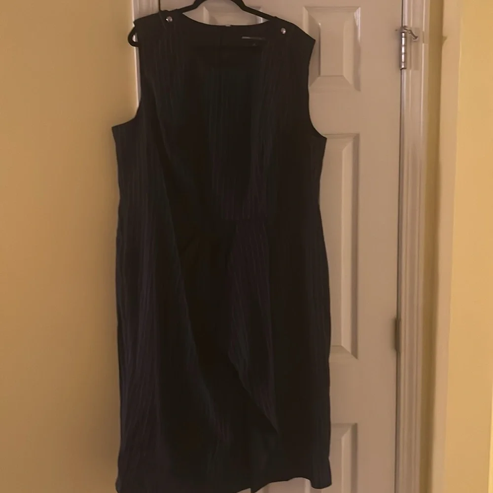 Jason Wu x Eloquii Pinstripe Origami Dress - Picture 4 of 6